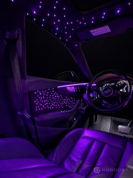 Audi: звёздное небо в дверной карте водителя